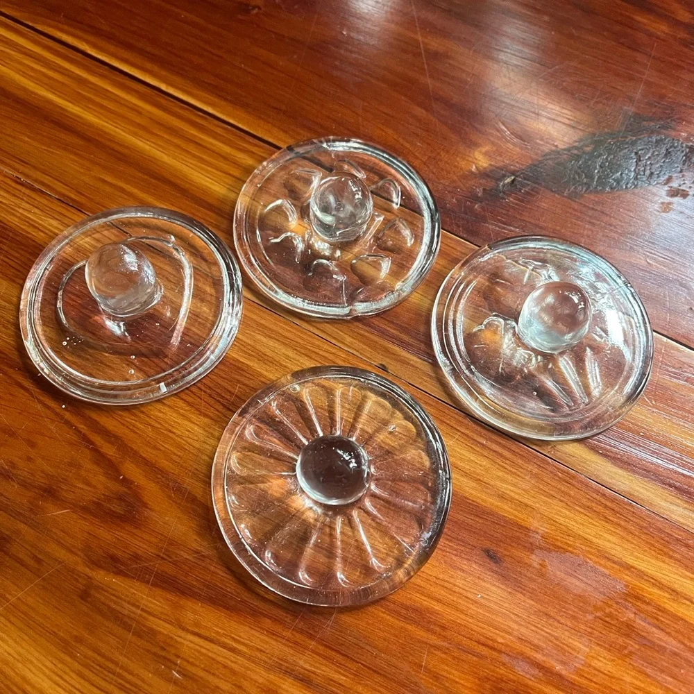 Vintage Williams Sonoma Clear Glass cookie stamps